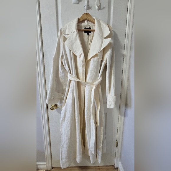 ⭐️ Banana Republic Silvia Linen Trench Coat - Picture 5 of 8